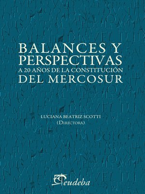 cover image of Balances y perspectivas